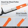 SHANTRA Weed Puller Tool, 4-Claw Stand Up Weed Puller Tool