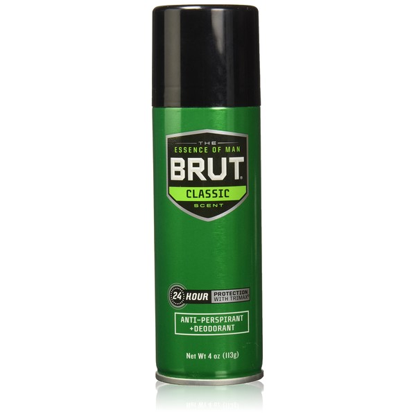 Brut Men Deodorant Aerosol Classic Scent Spray(Anti-Perspirant), 4 Ounce
