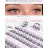 Natural Lash Clusters Kit 8-10-12MM Short Eyelash Clusters Kit Clear