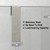 KITHOLD 2 Pack Shower Door Hooks, 7 Inch Extended Over