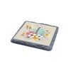 Spring Floral Slate Coaster with Vibrant Flowers and Artistic Design