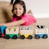 Melissa & Doug Wooden Farm Train Set - Classic Wooden