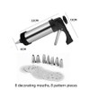 Stainless Steel Decorating Gun Cookie Biscuits Hand-Pressed Biscuit Machine Household
