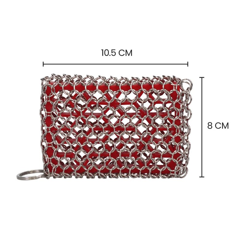 White Magic Chainmail Scrubbing Pad – Premium Stainless Steel 304,