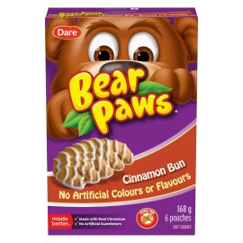 Dare Bear Paws Cinnamon Bun Cookies, 168g/5.9 oz