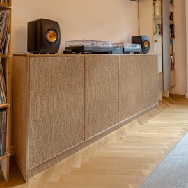 WADILE Grasscloth Peel and Stick Wallpaper 15.7in x 196.8in, Textured Contact Paper for Cabinets, Faux Linen Wall Paper Pull and Stick, Fabric Vinyl Wallpaper Self Adhesive Coffee