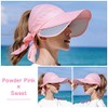 Cute and Stylish UV Protection Sun Visor, Back Ribbon, Side