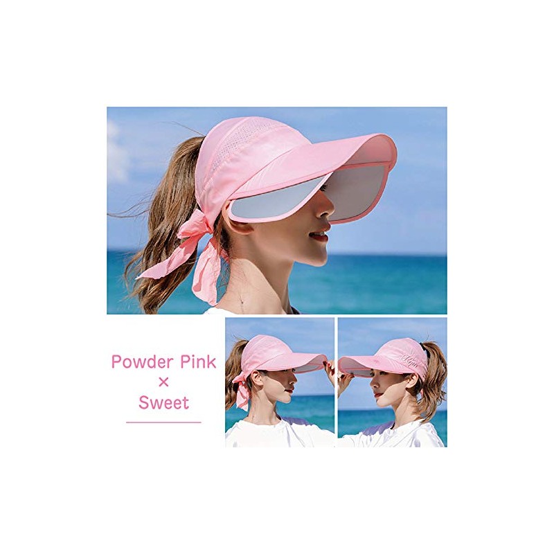 Cute and Stylish UV Protection Sun Visor, Back Ribbon, Side