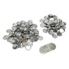 100 Sets Blank Button Badge Parts Set Round Shape Rust