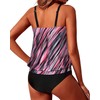 Yonique Traje de baño tankini de dos piezas para mujer,