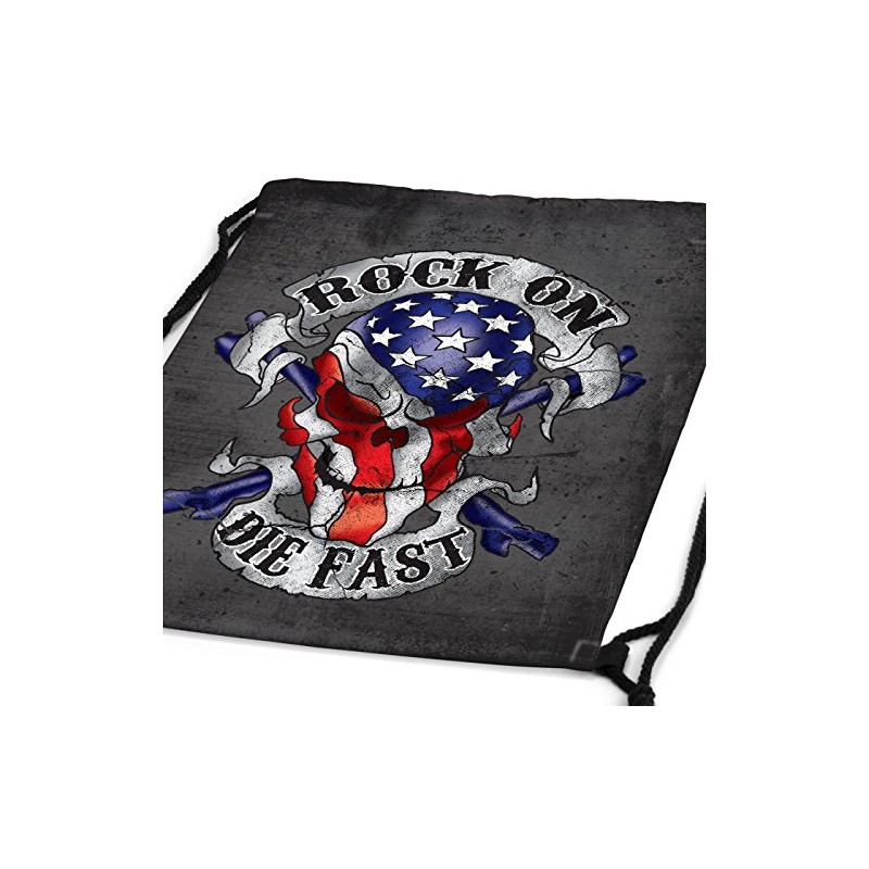 style3 USA Rock On The Fast Backpack Bag Gym Bag