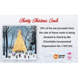 Giftinghouse Charity Christmas Cards 2023 Pack of 12/24/48 | Multipack Xmas Cards for Granddaughter, Family, Friends and Childrens with Red envelopes (24 Cards Pack)