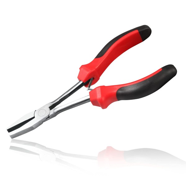 LEONTOOL Flat Pliers, No Burrs, Mini Size, Long Reach, Precision,