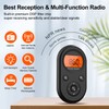 AM FM Portable Radio,Personal Pocket Radio Rechargeable with Best Reception,Long