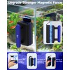 AQQA Magnetic Aquarium Fish Tank Glass Cleaner, Dual-Blades Algae Scraper