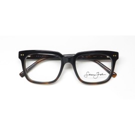 Sean John 5144 Eyeglass Frame/Glasses American Fashion Designer Adult Size Sleek [54-19-150, black tortoise]