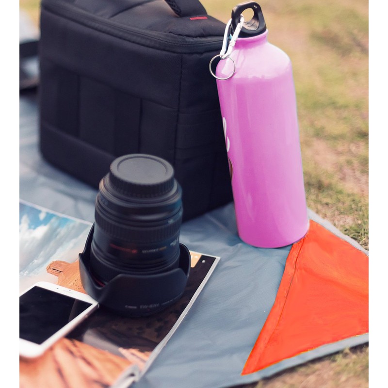 Boxiki Travel Compact Waterproof Pocket Beach Blanket Portable Lightweight Folding