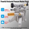 Biswing Pressure Washer Pump, 7/8" Shaft Vertical Plunger, 3400 PSI