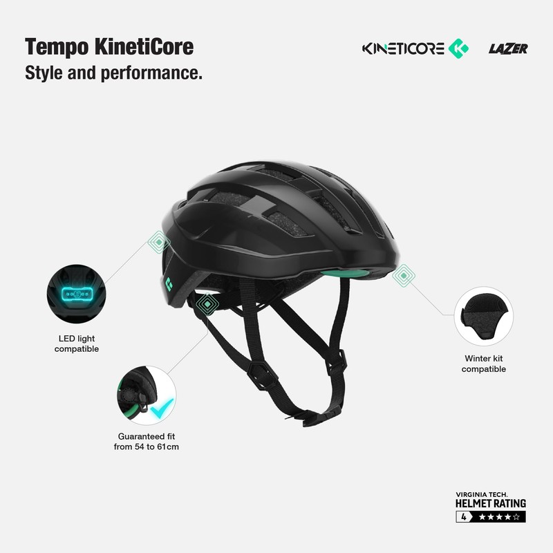 Lazer Unisex Helm Tempo Kc We Uni Bicycle Parts, White