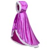 Fur Princess Costume Cape Fur Hooded Cloaks for Little Girls