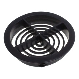 5 x Grey Plastic Soffit Vents 70mm Circular Push Fit Eaves Disc Roof Vent Air Grille