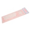 Silicone Keyboard 107 Keys Waterproof Dustproof Folding Two Colors 2.4G