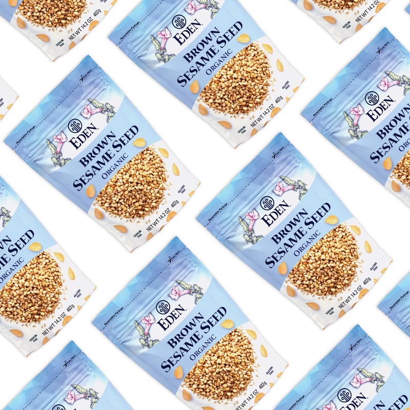 Eden Organic Brown Sesame Seed, Unhulled & Raw, 14.2 oz