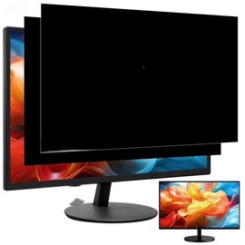 2 Pack 22 Inch Privacy Screen for Computer Monitor 16:10 Aspect Ratio, Eye Protection Anti Glare Computer Screen Cover, Removable Anti-Scratch Computer Screen Privacy Shield for 22''Widescreen