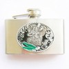 Buckle Flask, Wolf Emblem, Pocket Flask, Belt Buckle