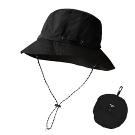 Unisex Foldable Fishing Hat, Waterproof Fishing Hat with UV Protection, Adjustable, Breathable, Lightweight & Compact, Summer Outdoor Hat with Chin Strap, Ideal for Hiking, Camping, Gardening, Travel