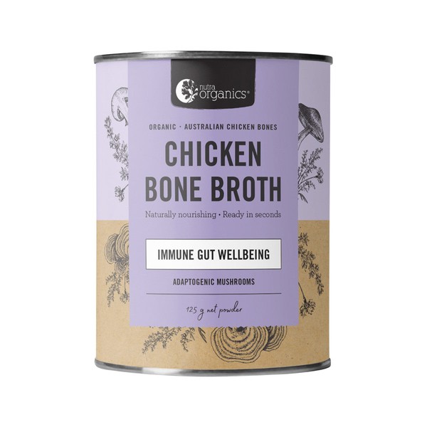 Nutra Organics Chicken Bone Broth Adaptogenic Mushrooms 125g