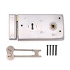 Rim Sashlock Satin Chrome Surface Mounted Lock 140 x 85mm