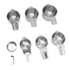 7Pcs Measuring Cups Set Stainless Steel Stackable Multifunctional Metal Nesting