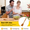 Wooden Cooking Spatulas, Not Sticky Long Handle Spatula Turner Set