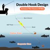 THKFISH Catfish Float Rigs with Double Hooks Santee Rig for