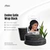 Evolve Satin Wrap Scarf, Black