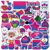 MEPLUM 100 PCS Bisexual Pride Stickers Bulk, Bi Bisexual Stuff