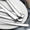 LIANYU 40-Piece Silverware Set, Stainless Steel Square Flatware Cutlery Set