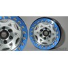 SSD RC 1.9" Champion Beadlock Wheels (Silver / Blue) (2)