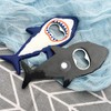 ARFUKA Stainless Steel & Rubber Bottle Opener, Blue, 3D Shark