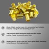 25PCS 7325 Hose Ferrules Brass Fitting, 0.560in ID x 1in
