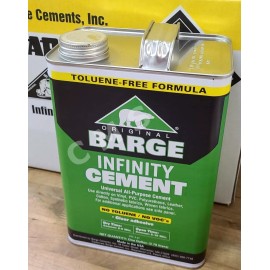 Quabaug Corporation Vibram BARGE INFINITY Original Universal All-Purpose Clear CEMENT Shoe Glue 1 GALLON