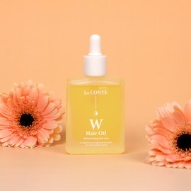 Lecomte W Hair Oil (2 bottles) Curl Clinic Protein Premium Argan Ceramide Moisture Hair Essence 50ml / 르꽁뜨 W 헤어오일 2개 컬 클리닉 단백질 프리미엄 아르간 세라마이드 수분 헤어에센스 50ml