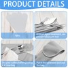 Weewooday 12 Pcs Anti Tarnish Silverware Storage Bags Velvet Flatware