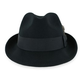 Hats in the Belfry mens Fedora, Black, Large