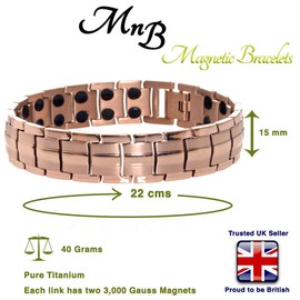 Titanium Bracelet (Rose Gold)