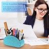 KEYPOWER Remote Control Holder Organizer Table Desk Leather Control Storage