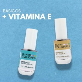Básicos Clinic Colorful Para Uñas De 14ml, Elige. Mc Nails Color Primer con ácido y vitamina e                                                        