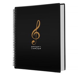 A4 Music Folder Music Sheet Choir Folder 50 Compartments / 100 Pages Choir Folder A4 Music Folder Music Sheets Folder Plastic Concert Choir Folder Music Organiser for Musicians and Band Music Note