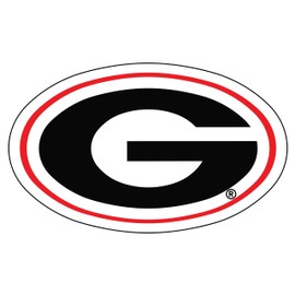 Georgia Bulldogs Decal (Oval G Decal (3''4''6''12''18''), 4 in)